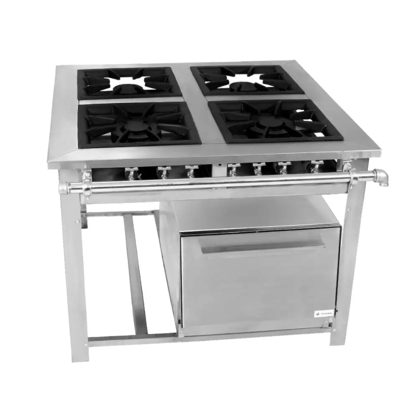 Fogão Maxi INOX 4 Bocas VENÂNCIO