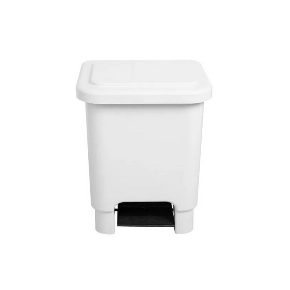 Lixeira Retangular Com Pedal 15L BOLIVAR